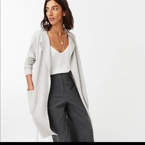 J.Crew Juliette grey sweater blazer jacket xs
